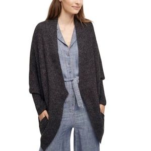 Anthropologie Charcoal Gray Cardigan